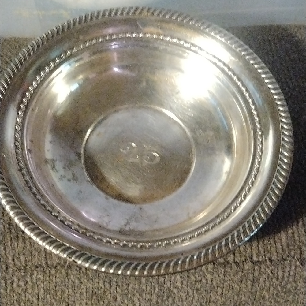 Fisher sterling silver serving tray